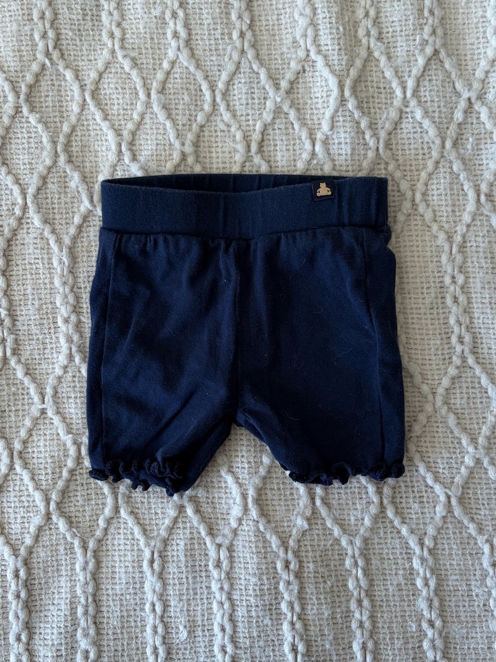 GAP Navy Ruffle Hem Leggings